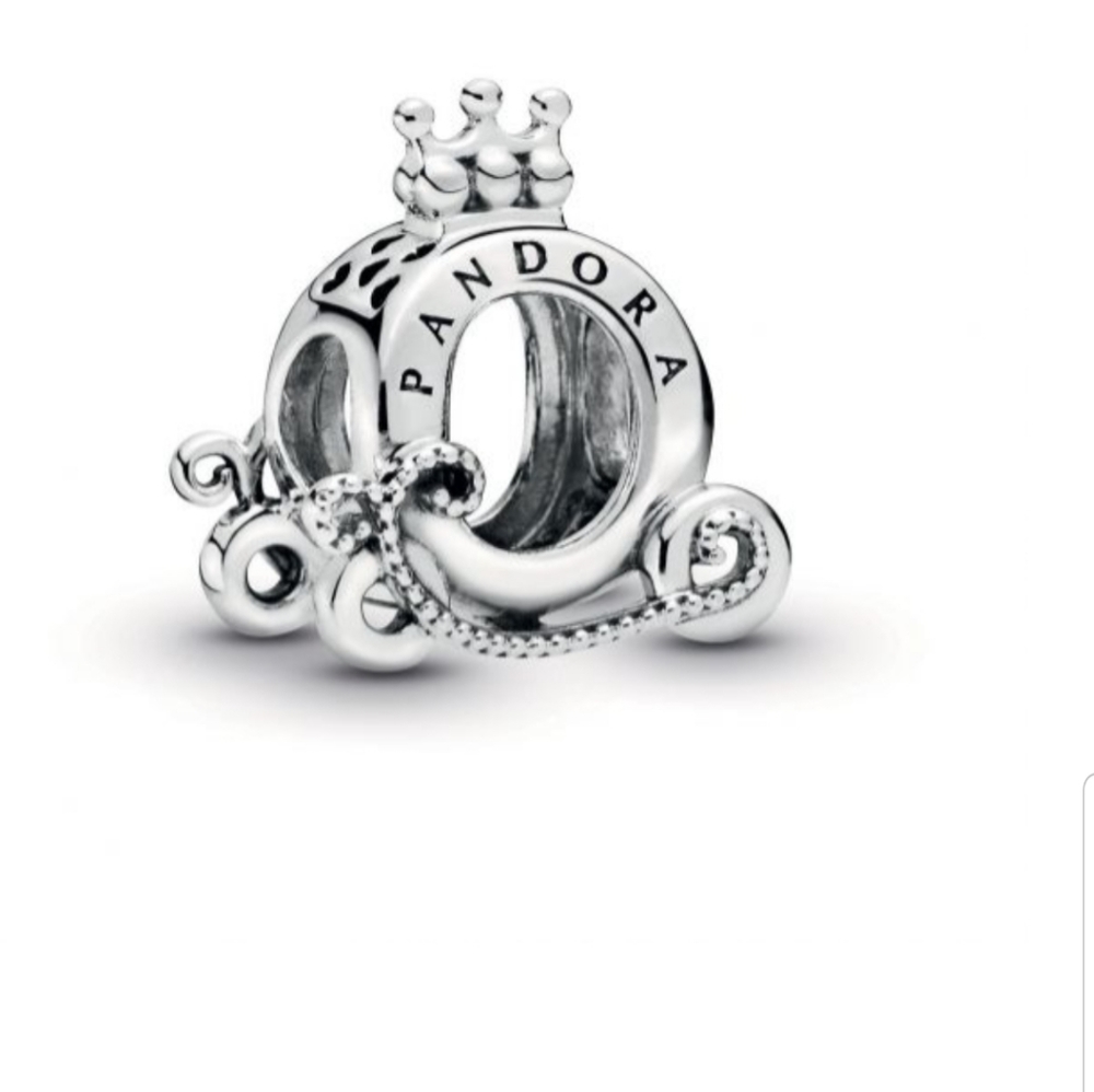 Pandora Polished Crown O Carriage Charm